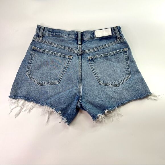 Re/Done 50s Cut Off Button Fly Distressed Denim Shorts Medium Raf 30 - Picture 7 of 13
